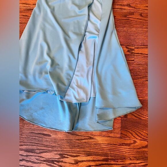 JOVANI 07173 One Shoulder High Slit Keyhole Prom Dress TURQUOISE - Picture 5 of 14